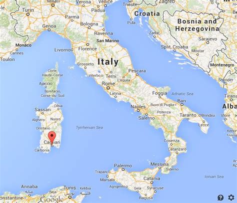 cagliari mapa italia
